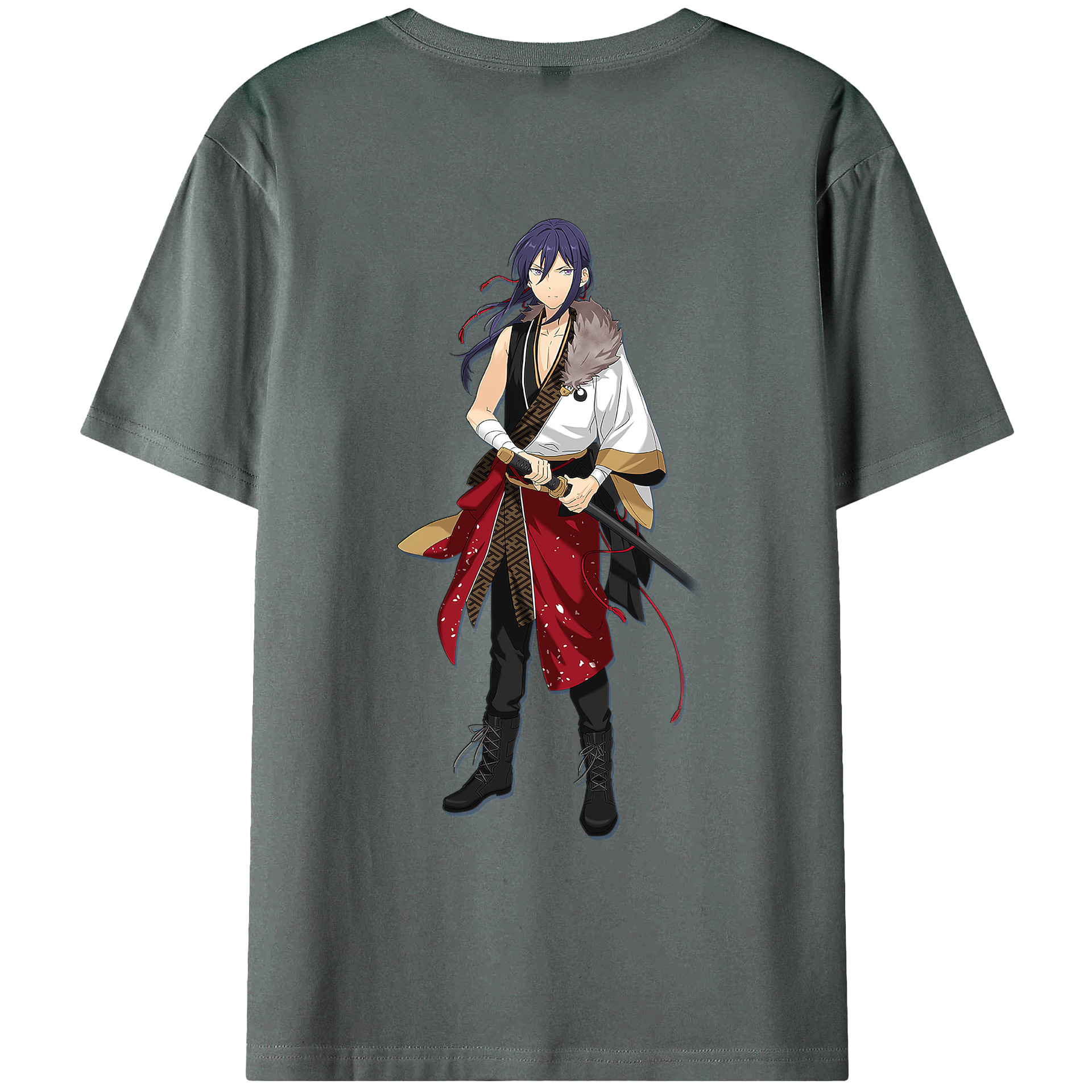 （画像用） あんさんぶるスターズ! Ensemble Stars 綿100％ メンズ半袖Tシャツ（バックプリント） 通気性